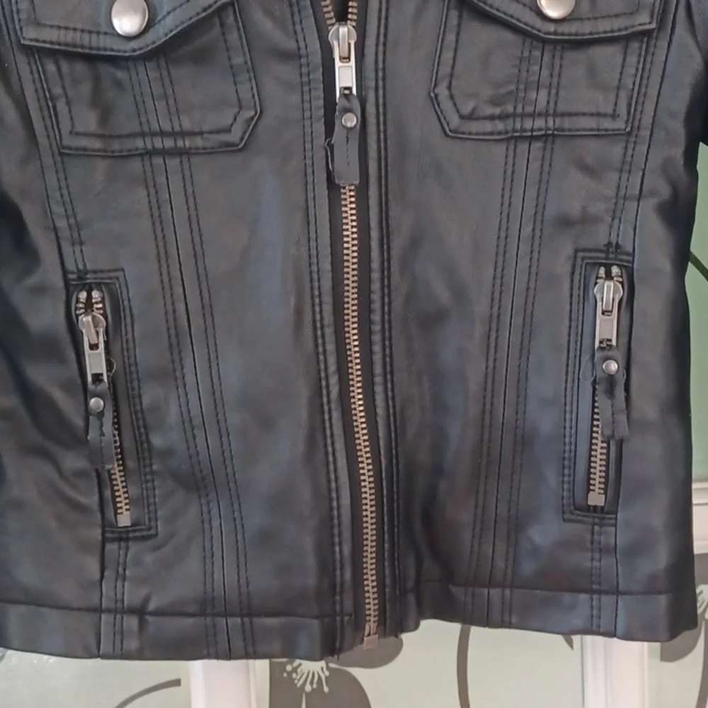 Arizona Jean Co. Motorcycle Jacket size 6/7 black